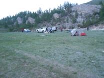 Our camp on night 2 of travel.